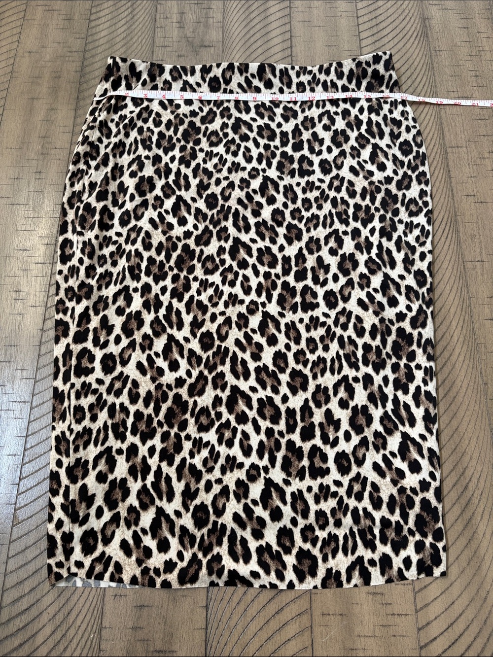 Vince Camuto Leopard Print Pencil Skirt in Brown and Black